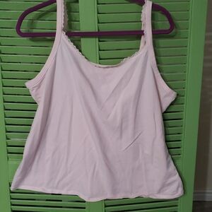 Avenue Pink Sleeveless Relaxed Camisole